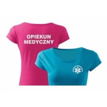 OPIEKUN MEDYCZNY + ESKULAP koszulka z nadrukiem